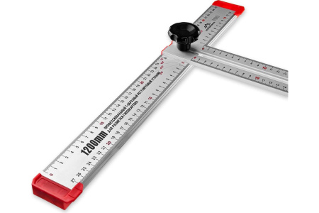 Линейка Т-образная VertexTools PROFI 120см подвижная, для разметки ГКЛ 3046-14