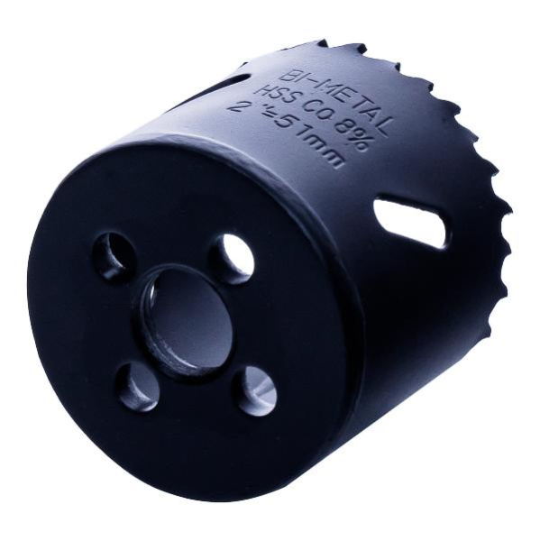 Коронка биметаллическая по металлу 51мм, крупный зуб, Hilberg Bi-Metal Cobalt 8% (М42), CML051