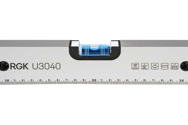 Уровень пузырьковый 400мм, 3 глазка, U3040 RGK, 751995