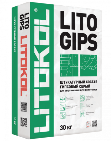 LITOGIPS Штукатурка гипсовая LITOKOL, 30кг