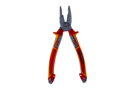 Плоскогубцы диэлектрические 205мм 1000В VDE покрытие Crom рукоятки SoftGripp 3K NWS CombiMax 109-49-