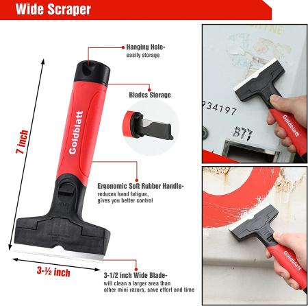 Набор скребков 40мм; 90мм, Goldblatt G03073