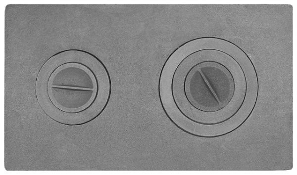 Плита печная, Литком, сборная ПС2-3, 710х410х20мм, неокраш.