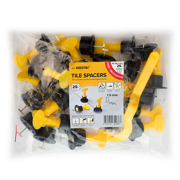 Многоразовая (ремонтная) СВП 3D KRESTIKI  1,5мм уп.25 штук