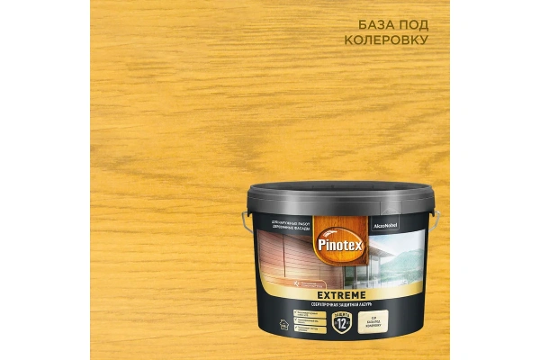 Лазурь Pinotex Extreme CLR 9 л