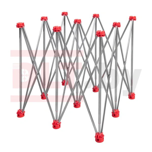 Подстолье складное DLT Сороконожка, версия Lite, 1.2 м х 1.2 м, нержавейка, арт. 3888