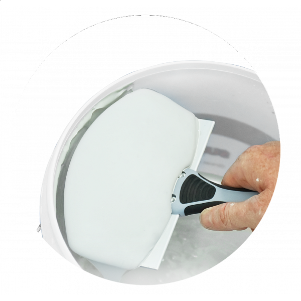 Шпатель полукруглый Rollingdog 6.5" (165мм), серия Professional, арт.50483