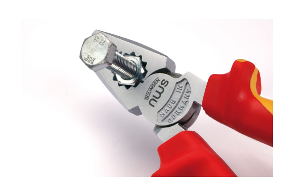 Плоскогубцы диэлектрические 205мм 1000В VDE покрытие Crom рукоятки SoftGripp 3K NWS CombiMax 109-49-