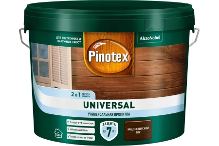 Универсальная пропитка Pinotex Universal Индонезийский тик 9 л