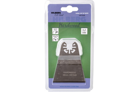 Полотно пильное погружное по твердой древесине Hilberg Cr-V 68х40х18TPI HR7648