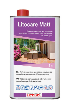 LITOCARE MATT (усиливает цвет) Пропитка для защиты от загрязнений LITOKOL 1л