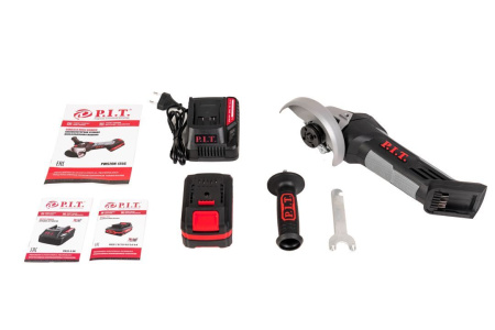 Шлифмашина угловая аккум. P.I.T. PWS20H-125С/1 бесщеточн., OnePower Li-ion 20V, 4Ah