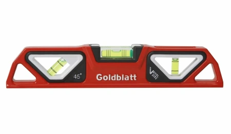 Уровень пузырьковый 255мм, 3 глазка, VERTI SITE Goldblatt, G09005
