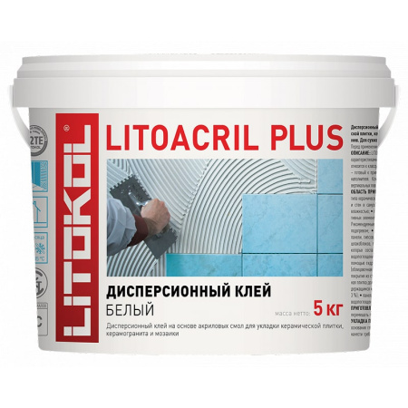 LITOACRIL PLUS Белый, Акриловый клей LITOKOL 5кг