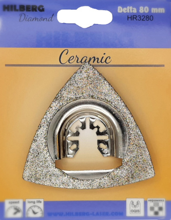 Полотно алмазное зачистное по керамике Hilberg Delta EI-P 80mm HR3280
