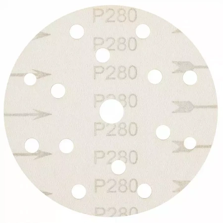 Абразивный круг P280 SCHTAER 255 Abrasive paper 150 мм 15 отверстий, уп. 10 шт, арт. 255Sc280