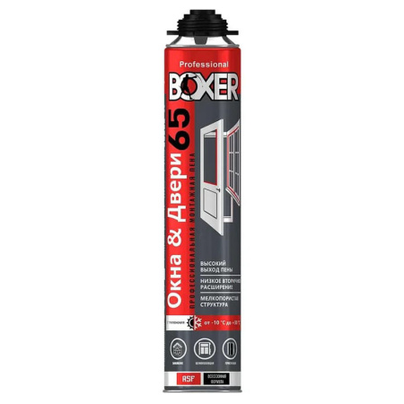 BOXER Professional 65, Всесезонная монтажная пена профессиональная, 800 мл арт.BOXAL00780