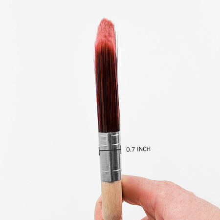 Плоская кисть Rollingdog DOBERMAN X1000 2,5”(63,5 мм) угловой срез, синтетика арт.10298