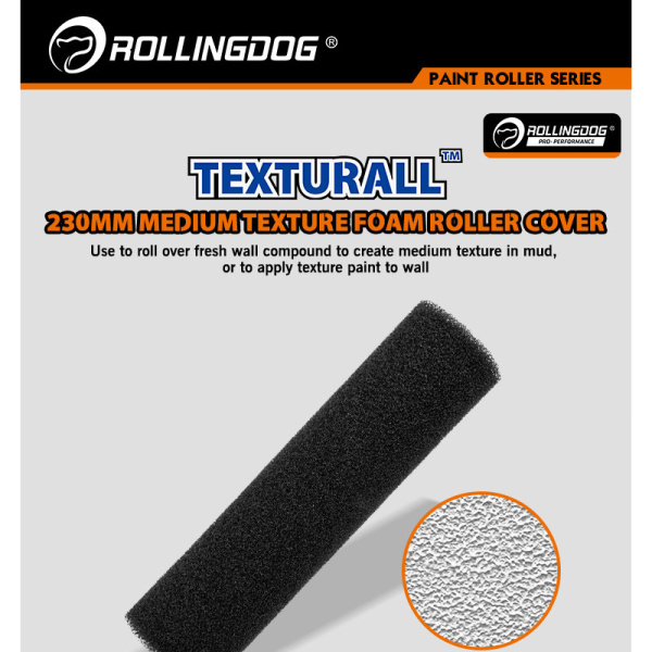 Валик Rollingdog TEXTURALL 230мм, для бюгеля 8мм, текстурный, арт.00405