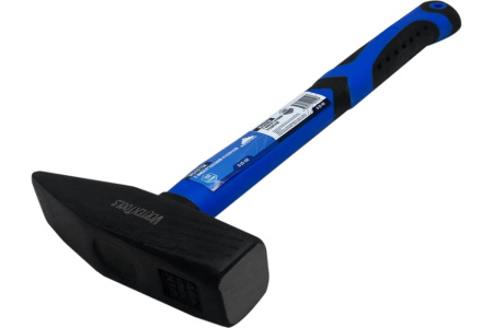 Молоток слесарный 400г рукоятка фибергласовая обрезиненная VertexTools 10-20-400