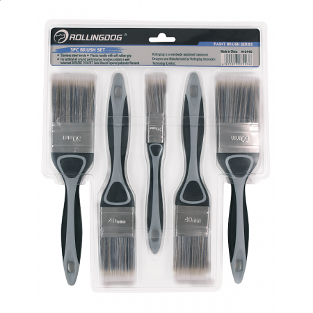 Набор кистей BT1000 20/40/40/50/50 мм, полиэстер, серия Professional, Rollingdog арт.10440