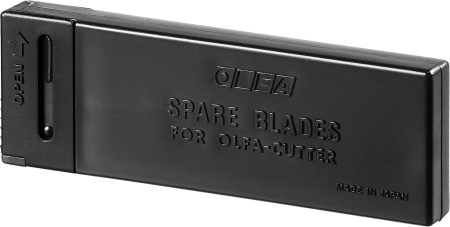Сменные лезвия для ножей 9мм в кейсе OLFA EXCEL BLACK особо острые 10 шт.