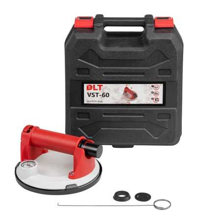Присоска помповая с манометром для агрессивного рельефа DLT VST-60 , 100кг