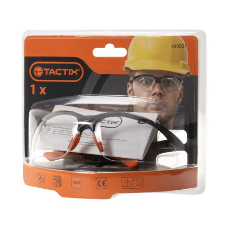 Защитные очки (прозрачные) Tactix, арт.480021