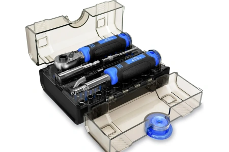 Набор бит 78 предметов, держатель, трещотка, переходник, адаптер, головки VertexTools 0033-78