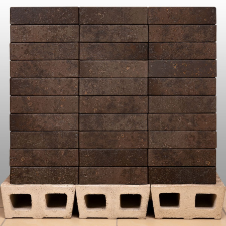 Облицовочный кирпич Тайга графит лава 1НФ 250х65х120 мм