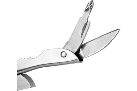 Брелок мультитул дорожный инструмент 5 в 1 VertexTools 0038-5-100