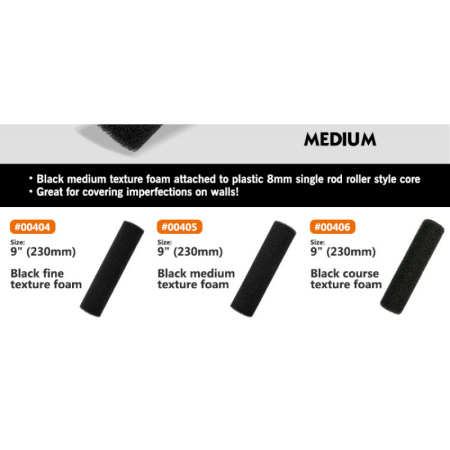 Ролик текстурный Rollingdog TEXTURALL 230мм, для бюгеля 8мм, мелкая текстура арт.00405