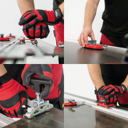 Система резки керамогранита с направляющей шиной Rubi TC-125 EXTRA, электрический+ручной, 3600мм