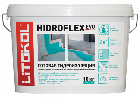 HIDROFLEX Гидроизоляция эластичная LITOKOL 10 кг