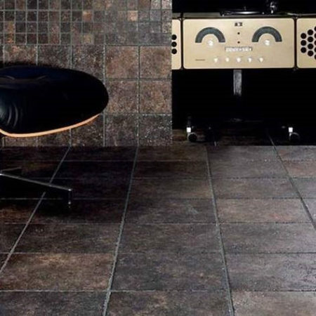 Плитка уличная напольная Exagres Metalica basalt 330х330х10мм