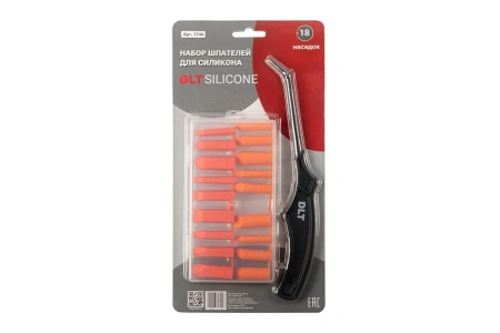 Набор шпателей для силикона DLT Silicone, комплект 18 насадок, арт. 1744