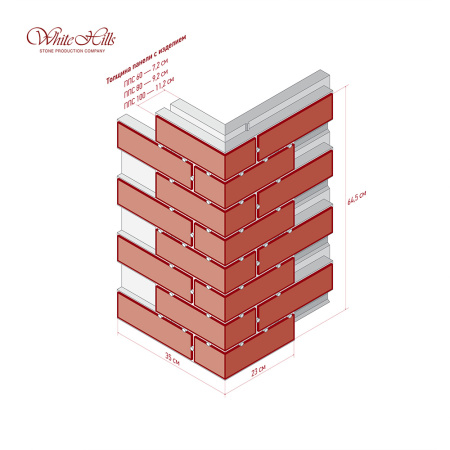 Т300-40/60-1 Термопанель WH LB, Без шва, плоскостной