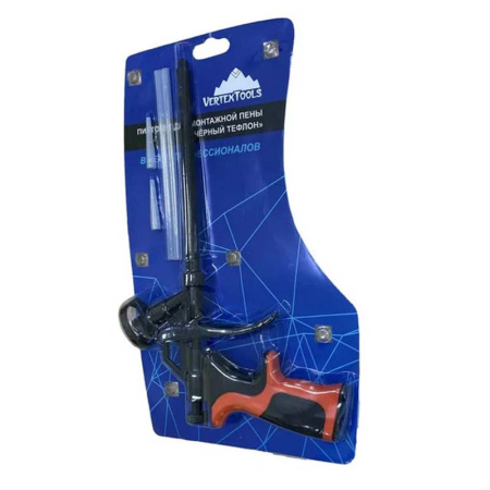 Пистолет для монтажной пены Черный тефлон VertexTools 9018