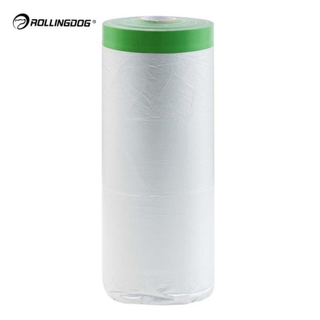 Укрывное полотно на малярной ленте Rollingdog DUCT-SHIELD 8мкм, 240см х 15м, арт.80505