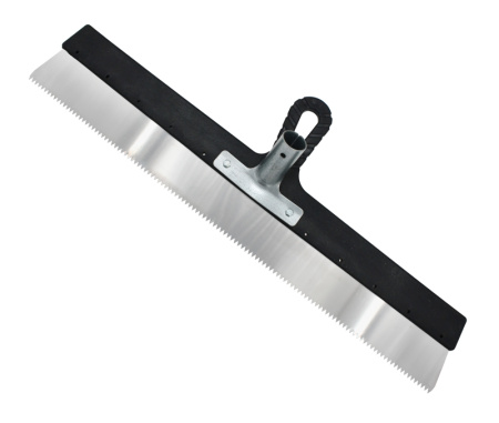 Ракля для наливного пола пластиковая ручка, зуб 5мм, 600мм, тулейка 25мм