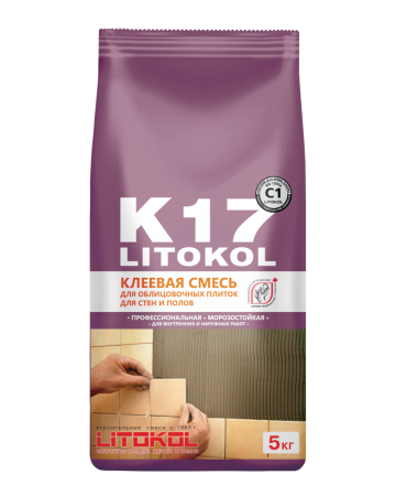K17 Клей для плитки (С1) LITOKOL, 5кг
