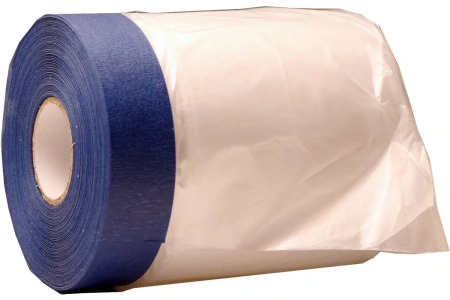 Пленка малярная с синей малярной лентой HOWARD FB 550мм х 33м арт. 7881