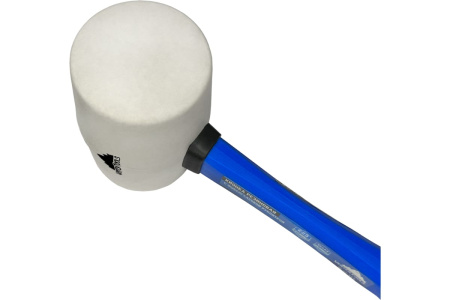 Киянка резиновая 225г белая резина, рукоятка фибергласовая обрезиненная VertexTools 10-45-225 Киянка резиновая 225г белая резина, рукоятка фибергласовая обрезиненная VertexTools 10-45-225