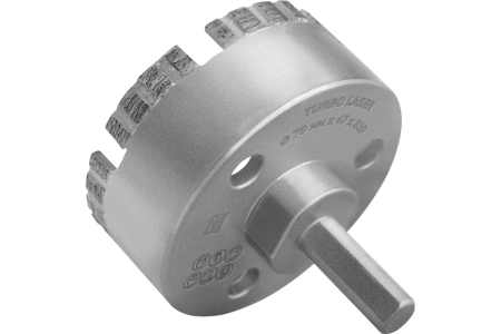 Коронка алмазная LUFTER TURBO LASER керамогранит, керамика 70 мм арт. 027-70