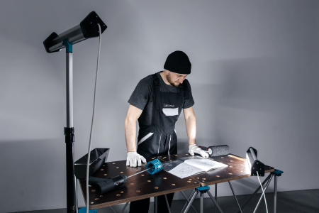 Подстолье складное ANT 120х120см со столешницами Lossew Q4 (комплект)