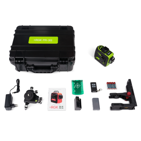 Лазерный нивелир RGK PR-3G Кейс Лазерный нивелир RGK PR-3G Кейс