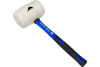 Киянка резиновая 680г белая резина, рукоятка фибергласовая обрезиненная VertexTools 10-45-680