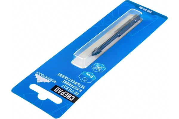 Сверло перьевое 4-х гранное по керамике и стеклу 6,0мм VertexTools 335-04-06