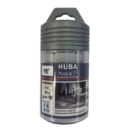 Коронка алмазная 45 мм для УШМ HUBA Tools PRO арт. HTPro45
