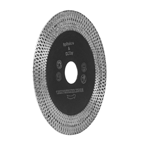 Диск для заусовки алмазный DLT&9Plitok Заусовщик №1 125мм/22,2мм/1,9мм, 1172